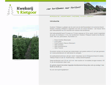 Tablet Screenshot of kwekerijrietgoor.nl